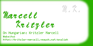 marcell kritzler business card